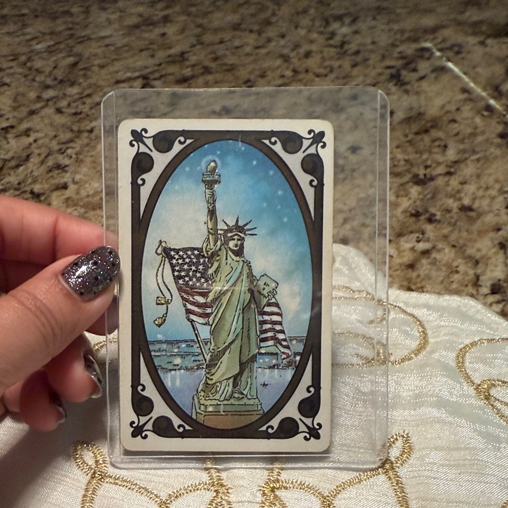 Tiffany & Co Statue of Liberty Playing Card 3 of Diamonds